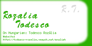 rozalia todesco business card
